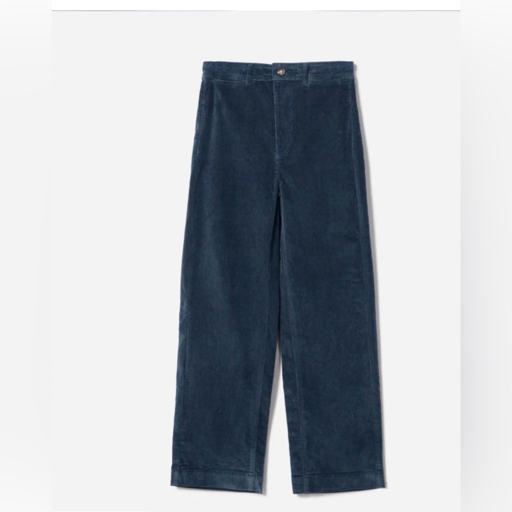 NWT‎ Everlane corduroy wide leg pant navy size 4